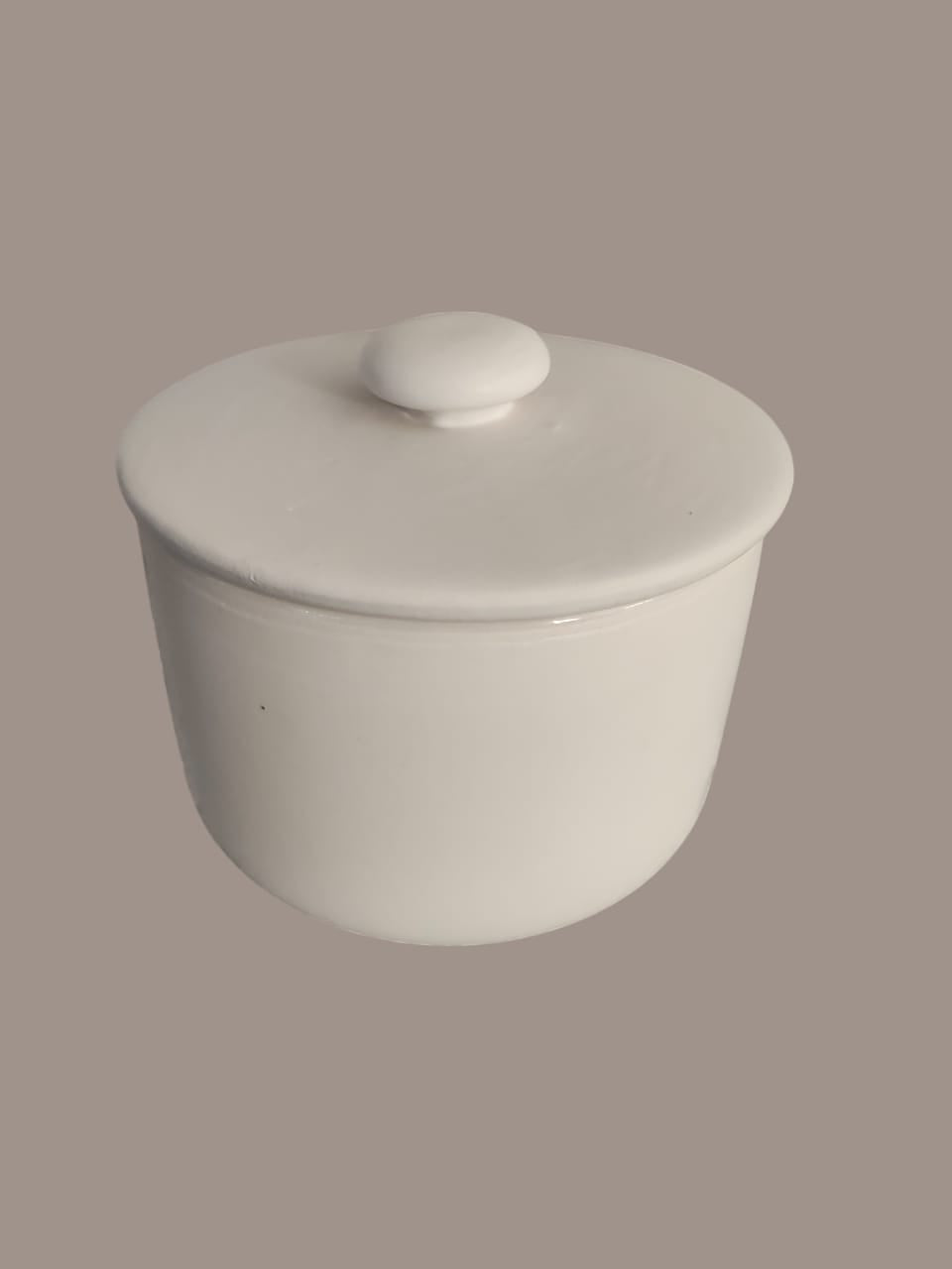 Salero/azucarero de cerámica con tapa | Tarro decorativo para cocina