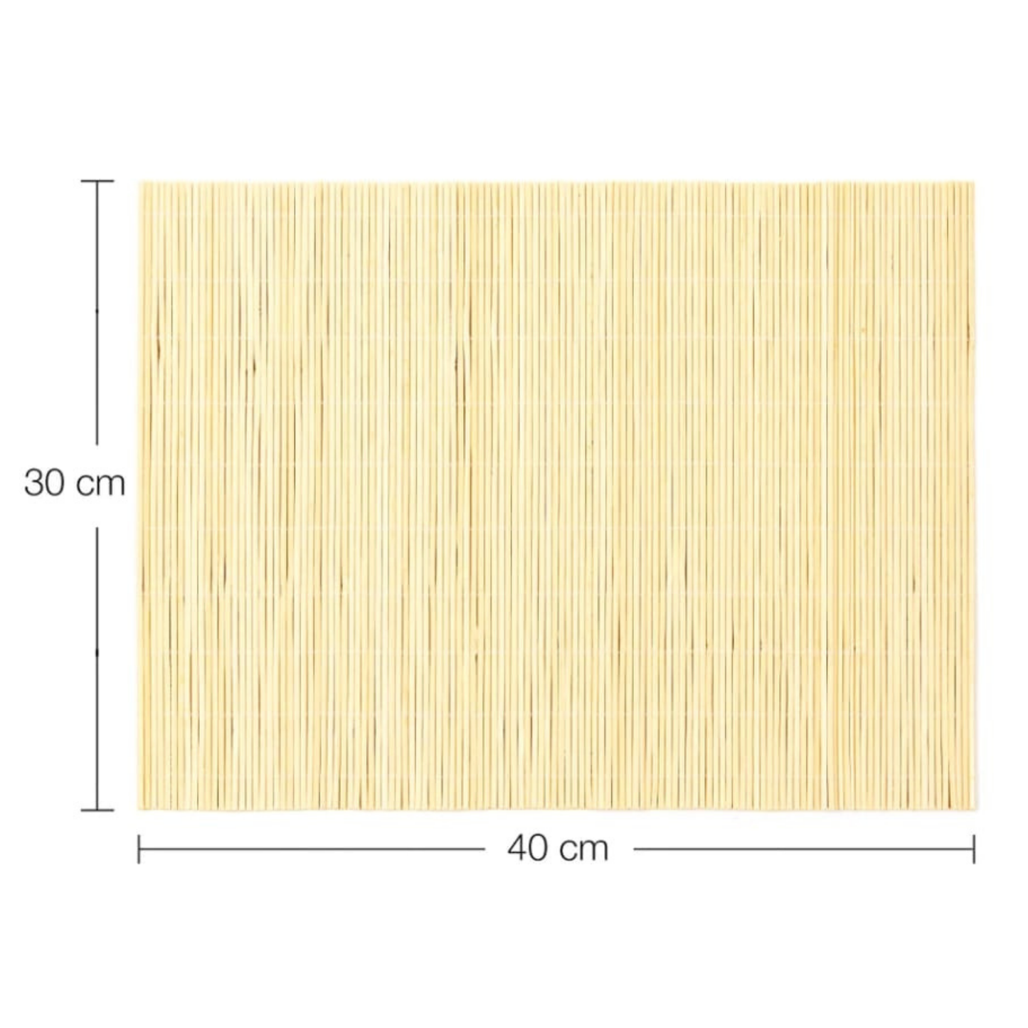 Salvamantel de Bambú Natural- 30*40 CM. Pack de 4.