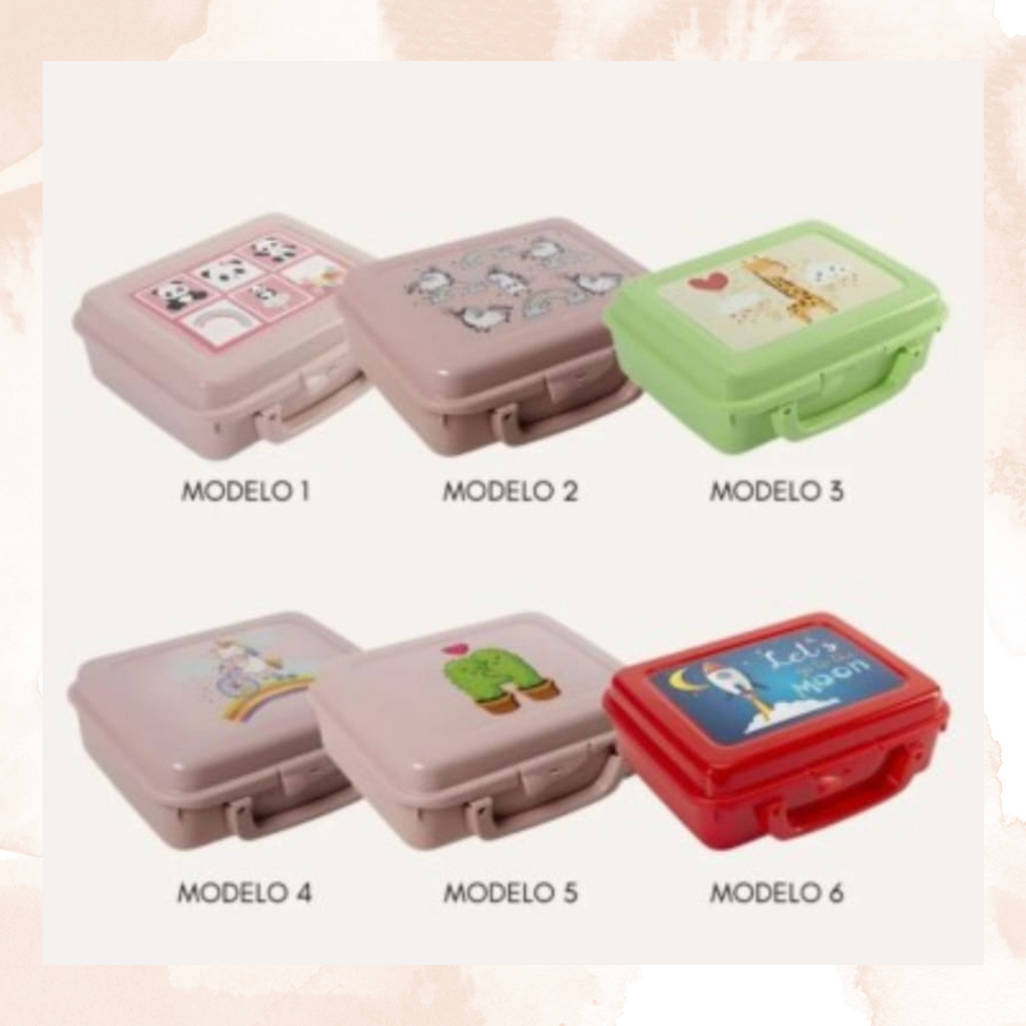 Fiambrera Infantil Rectangular IML con Asas – 20 cm