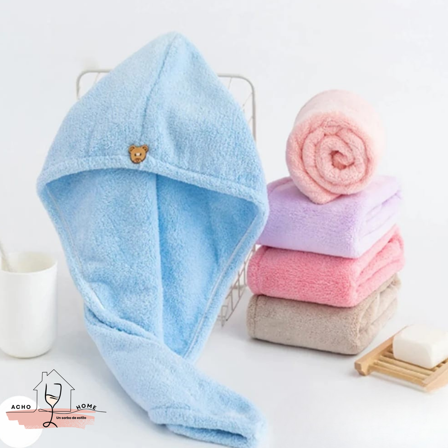 Toalla Secapelo de Microfibra- Suave y Absorbente.