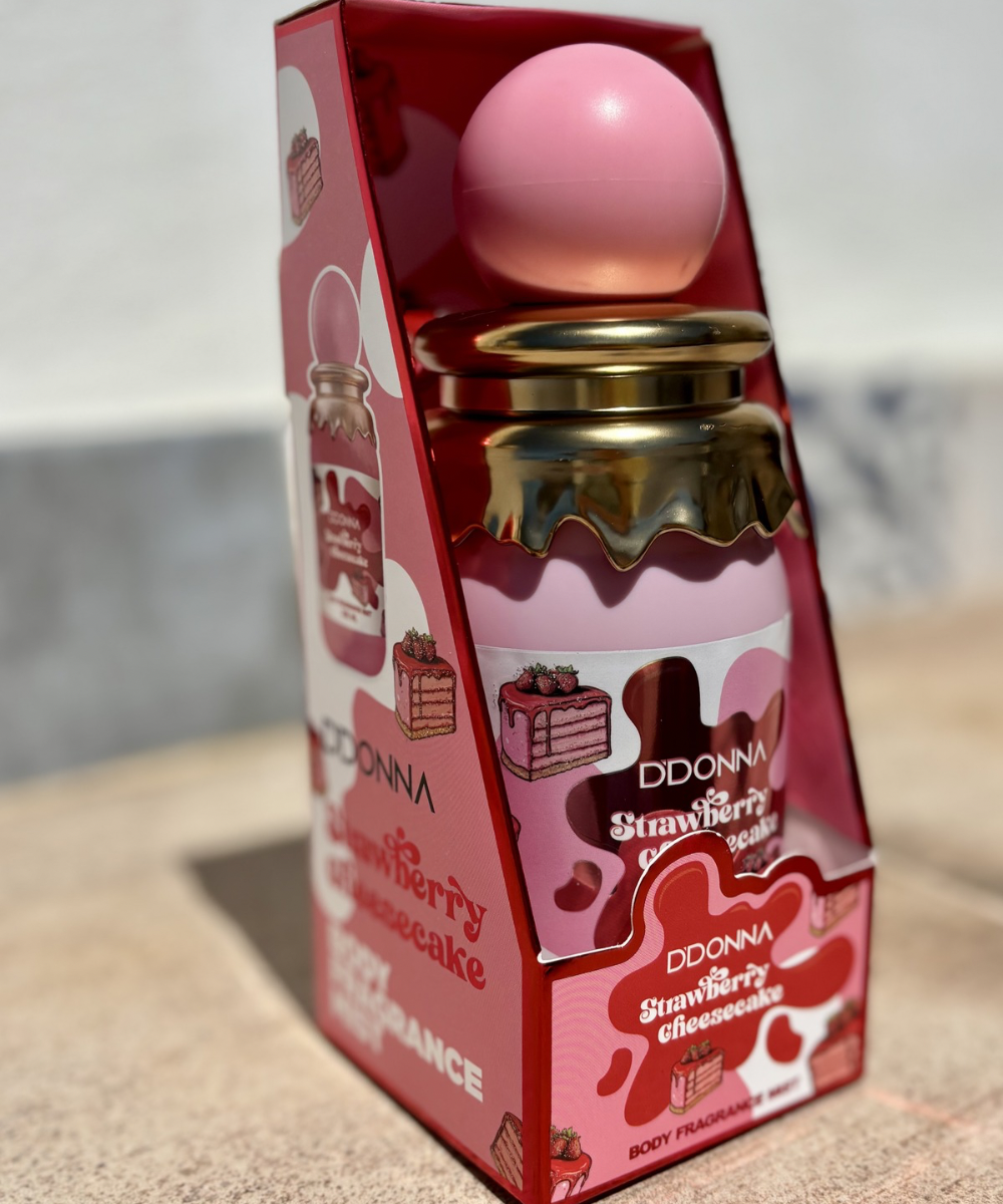  Perfume corporal Strawberry Cheesecake de Acho Home con aroma dulce a tarta de queso y fresa cremosa