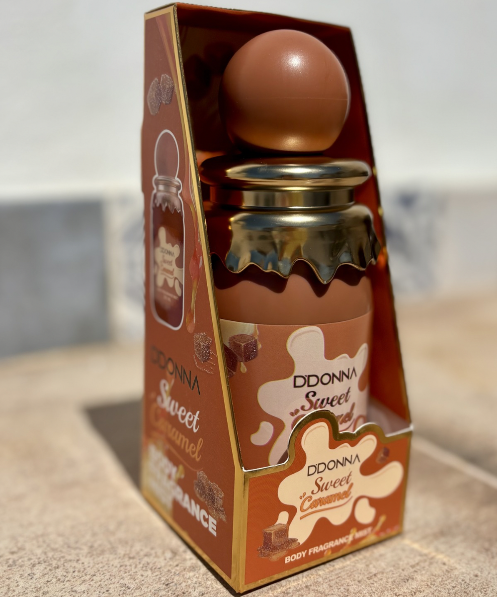 Perfume corporal Sweet and Caramel de Acho Home con aroma intenso a caramelo dulce y vainilla