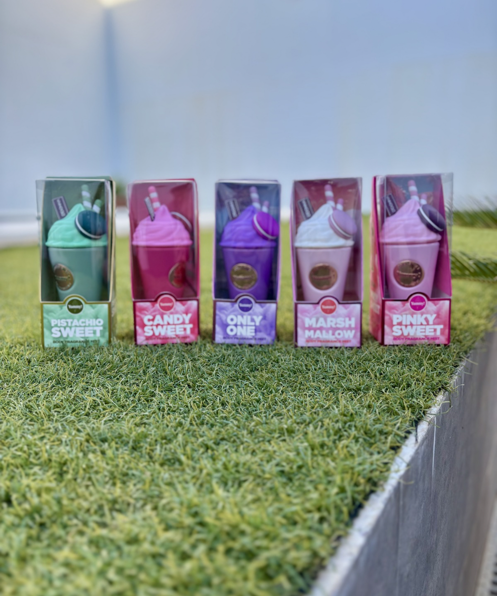 Colección de body fragrances Acho Home con aromas Candy Sweet, Pink Sweet, Marshmallow, Pistacho Sweet y Only One, perfumes corporales femeninos