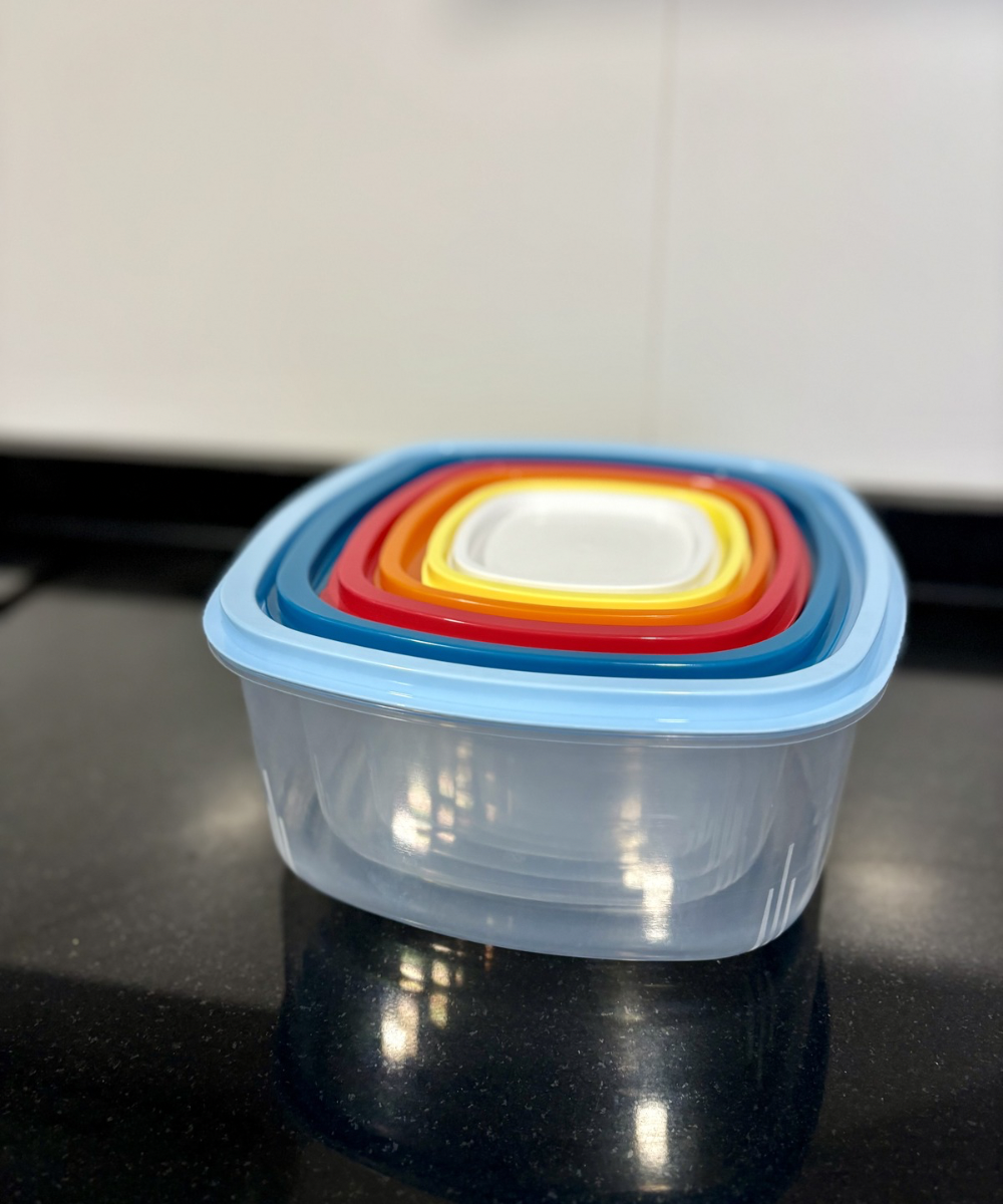tuppers herméticos FreshBox Duo con cierre seguro, recipientes resistentes para conservar alimentos frescos por más tiempo
