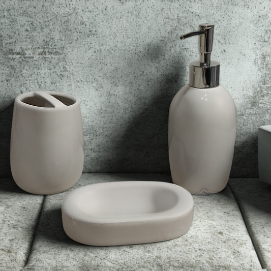 SET DE BAÑO 3 PIEZAS- ELEGANCIA Y FUNCIONALIDAD.