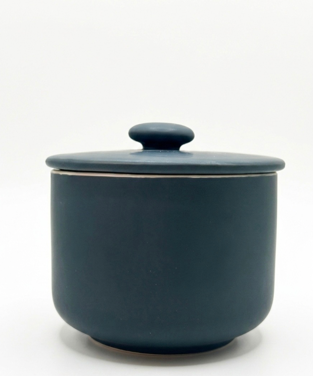 Set de especieros de cerámica negro, utensilio práctico y decorativo para condimentos de uso diario
