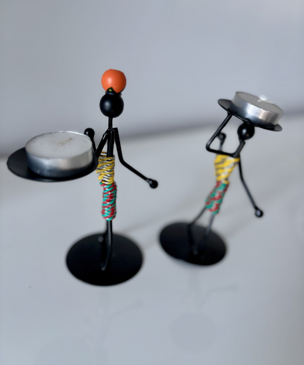 Set Portavelas Figuras Africanas