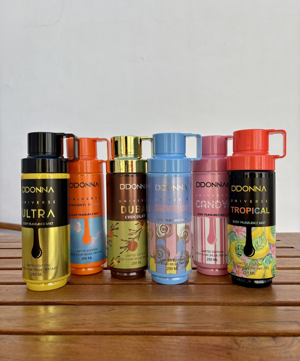 Selección de body fragrances Acho Home con aromas de chocolate, frutas, chucherías y vainilla