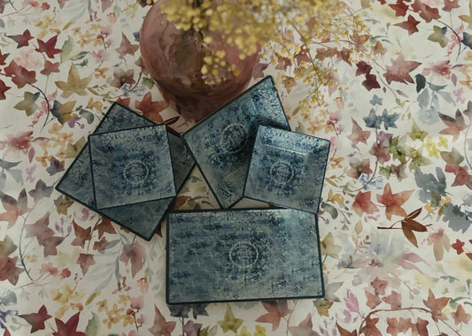Set de platos Azul Arte-ACHO HOME