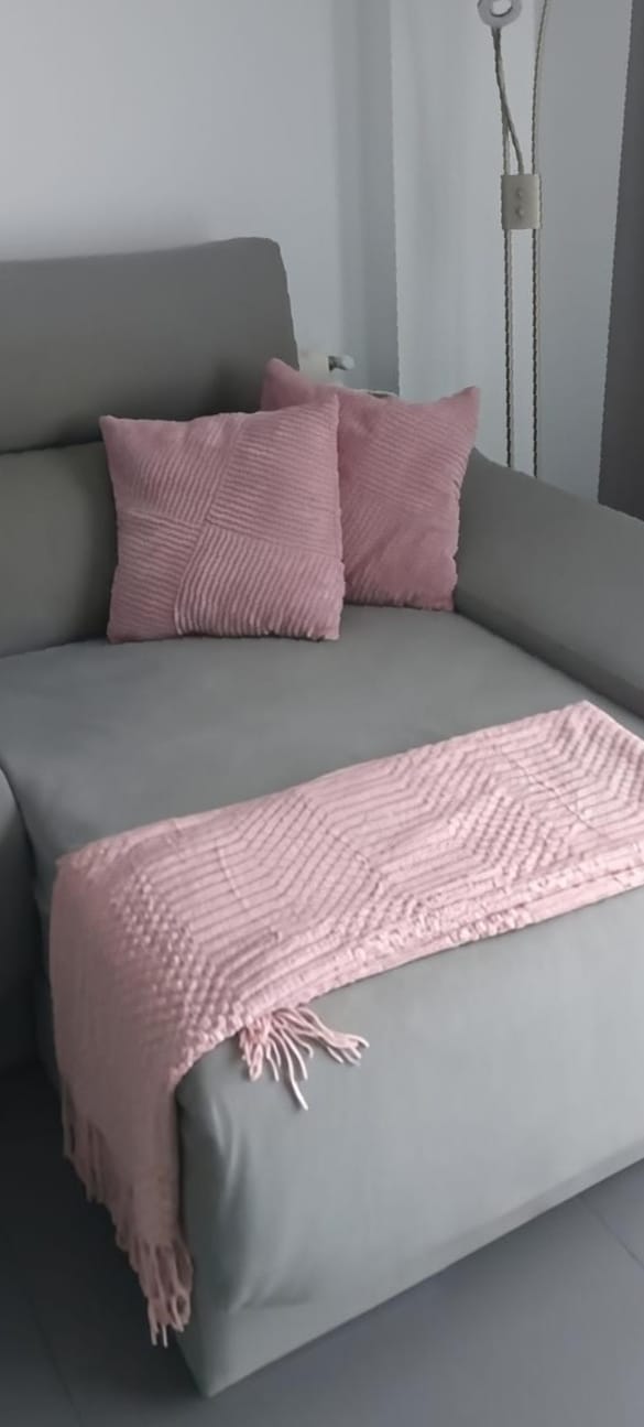 Pack de 2 Cojines decorativos- Rosa Empolvado I Acho Home
