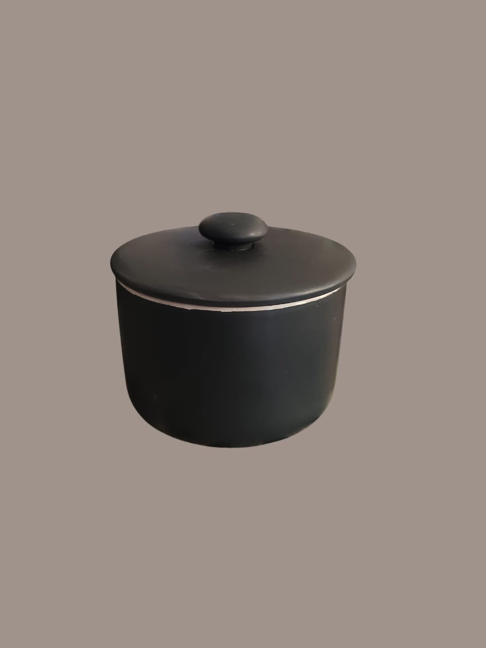 Salero/azucarero de cerámica con tapa | Tarro decorativo para cocina