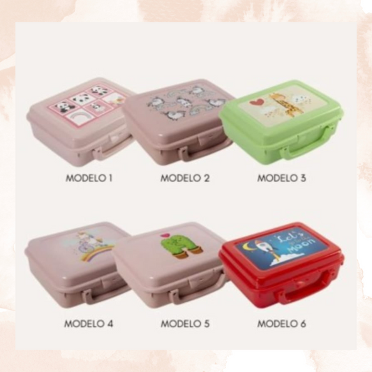 Fiambrera Infantil Rectangular IML con Asas – 20 cm